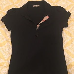 Women’s Black Burberry Polo